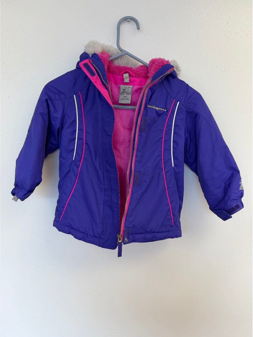 ZeroXposur Girls Purple and Pink Winter Jacket Size S-4